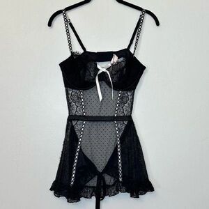 VS Black Lace Lingerie